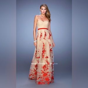 La Femme prom dress embroided